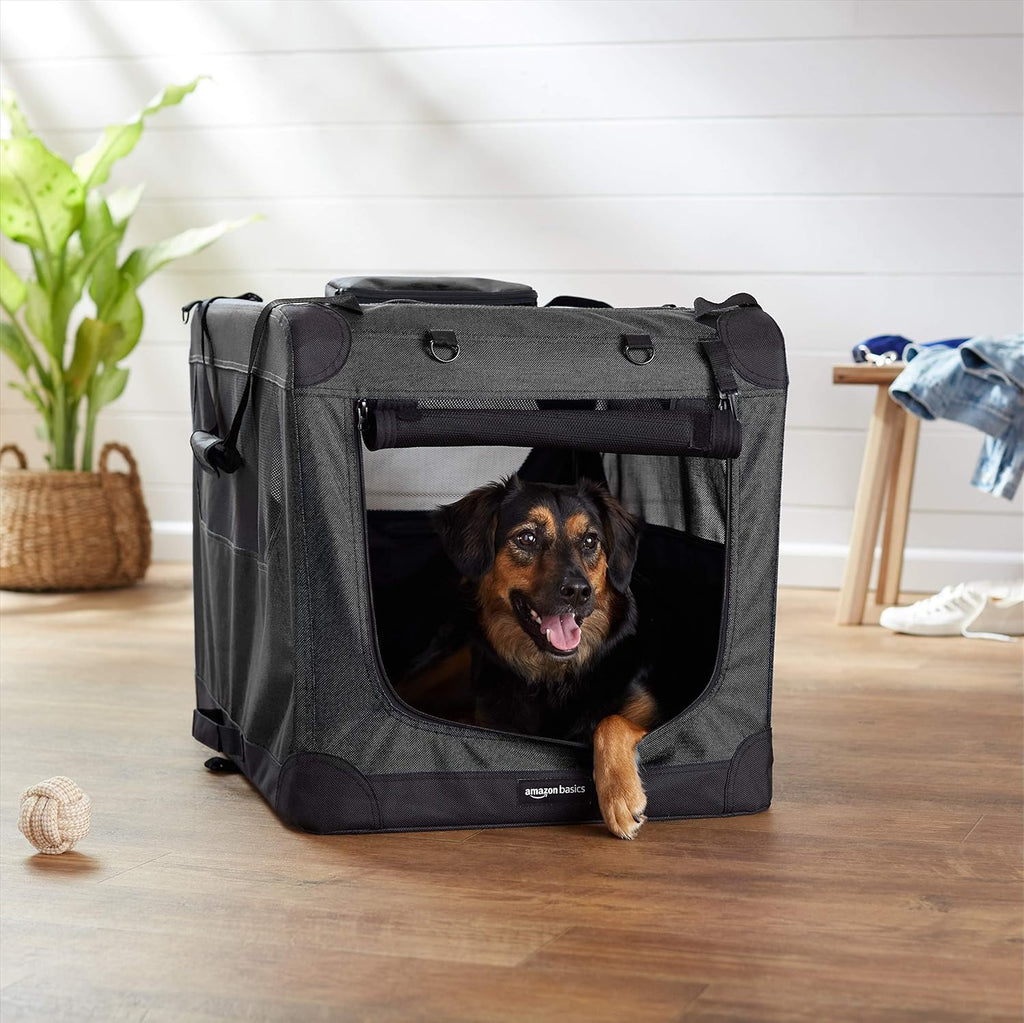 Amazon Basics – Morbida borsa pieghevole per animali domestici, 30 pollici/76,2 cm, grigia