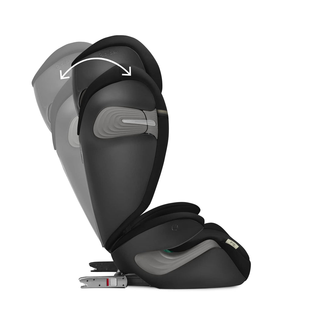 CYBEX Gold Seggiolino auto Solution S2 i-Fix, Per auto con e senza ISOFIX, 100-150 cm, Da 3 a 12 anni circa (15-50 kg), Lava Grey
