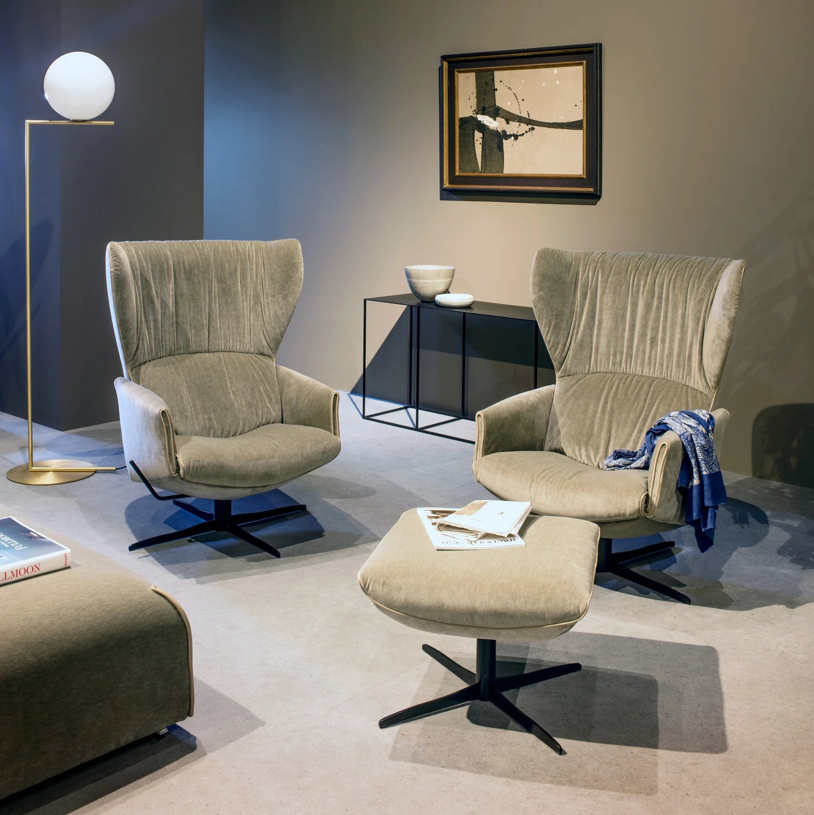 Hocker zu Jori Loungesessel Rapsody Lounge , Ohrensessel, Relaxsessel