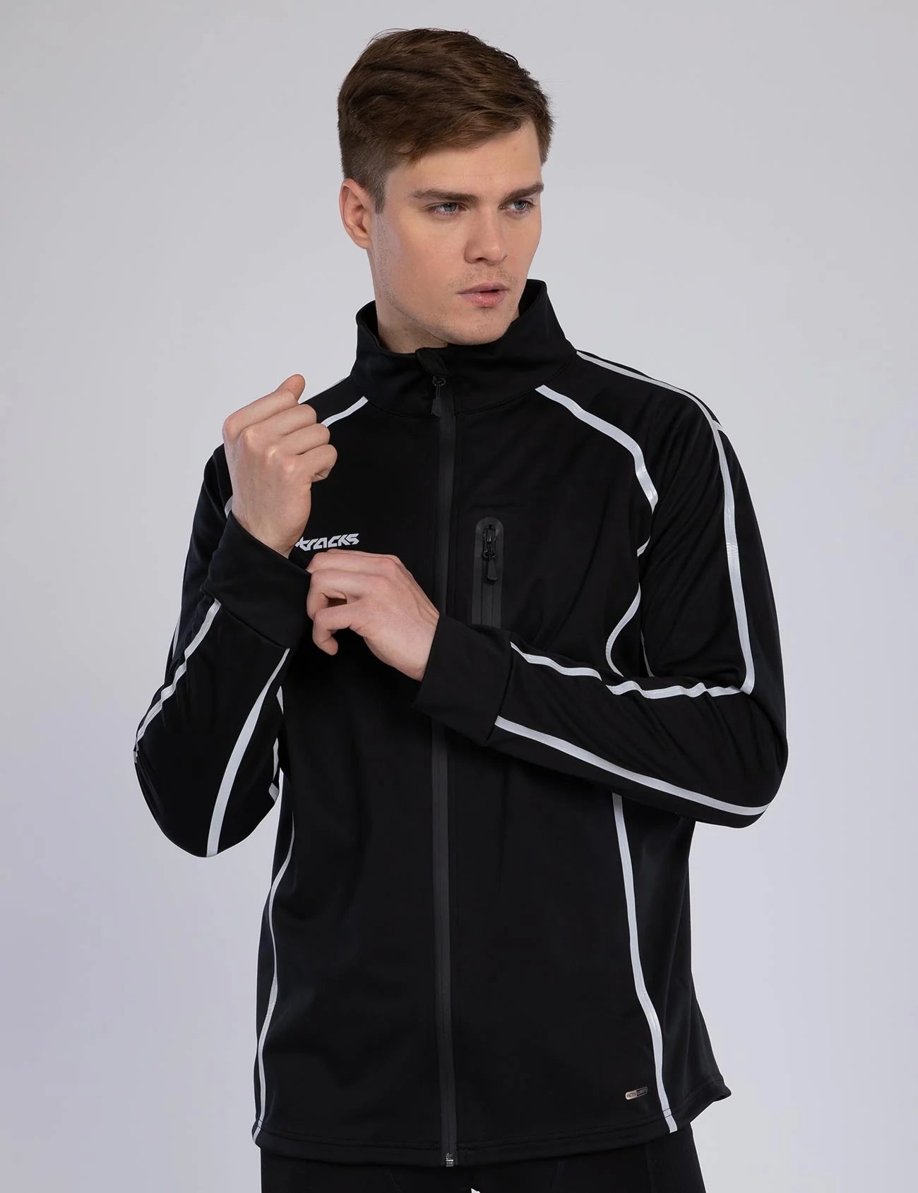 Herren Thermo Fahrradjacke / Laufjacke Air Tech II Schwarz Setprodukt