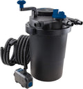 T.I.P. Filtro per laghetto - Set filtro a pressione per laghetto (capacità laghetto 5.000 l, portata 1.500 l/h, UV-C 9 Watt, funzione di controlavaggio integrata, inclusa pompa, lampada UV-C, tubi flessibili, materiale filtrante) TFP 5000 UV 9, 30297