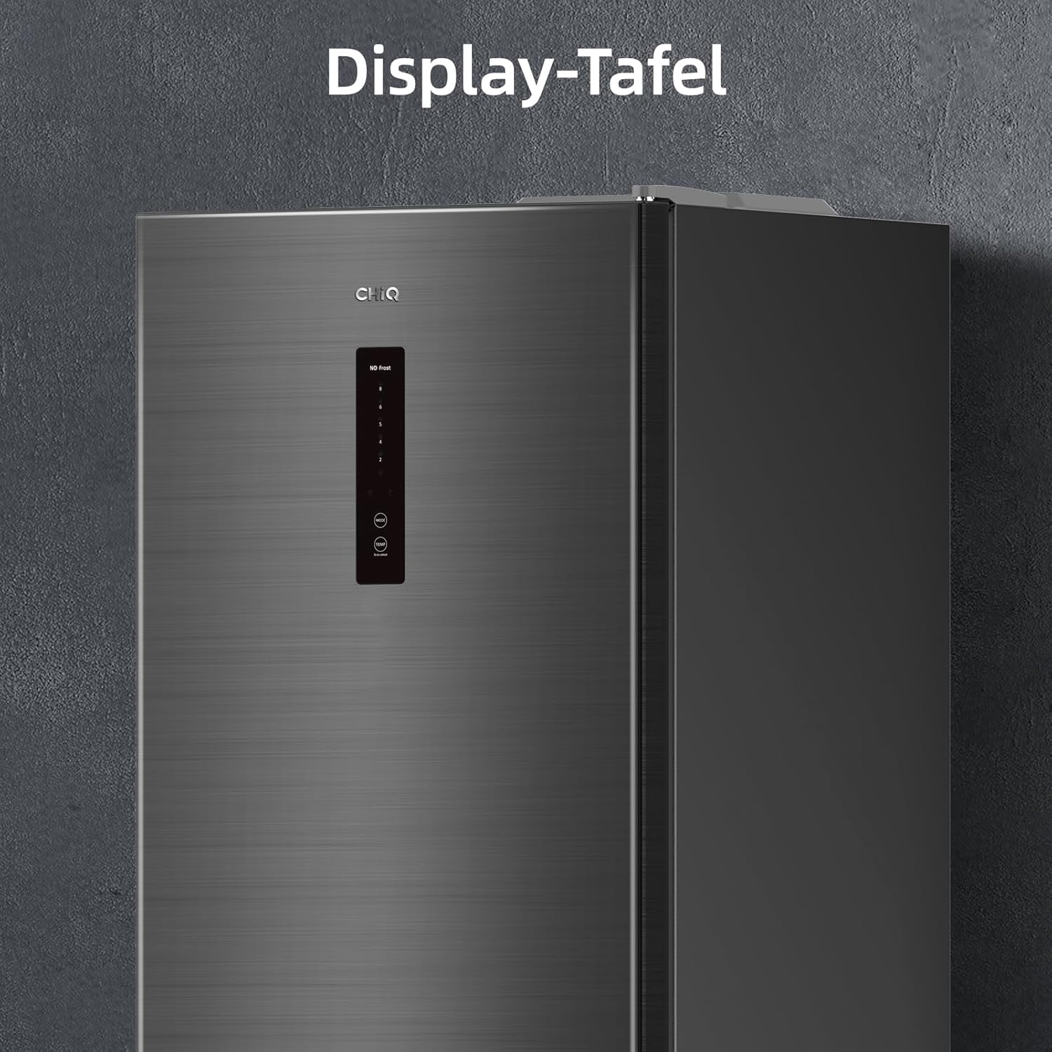CHIQ CTT107BC Frigorifero Piccolo 107 Litri, Altezza 84 cm, Profondità 55 cm, Ingombro di soli 0,3 ㎡, Micro-Congelatore, Vario Box, 7 Livelli di Controllo della Temperatura, Silenzioso, 87 kWh/anno, Nero