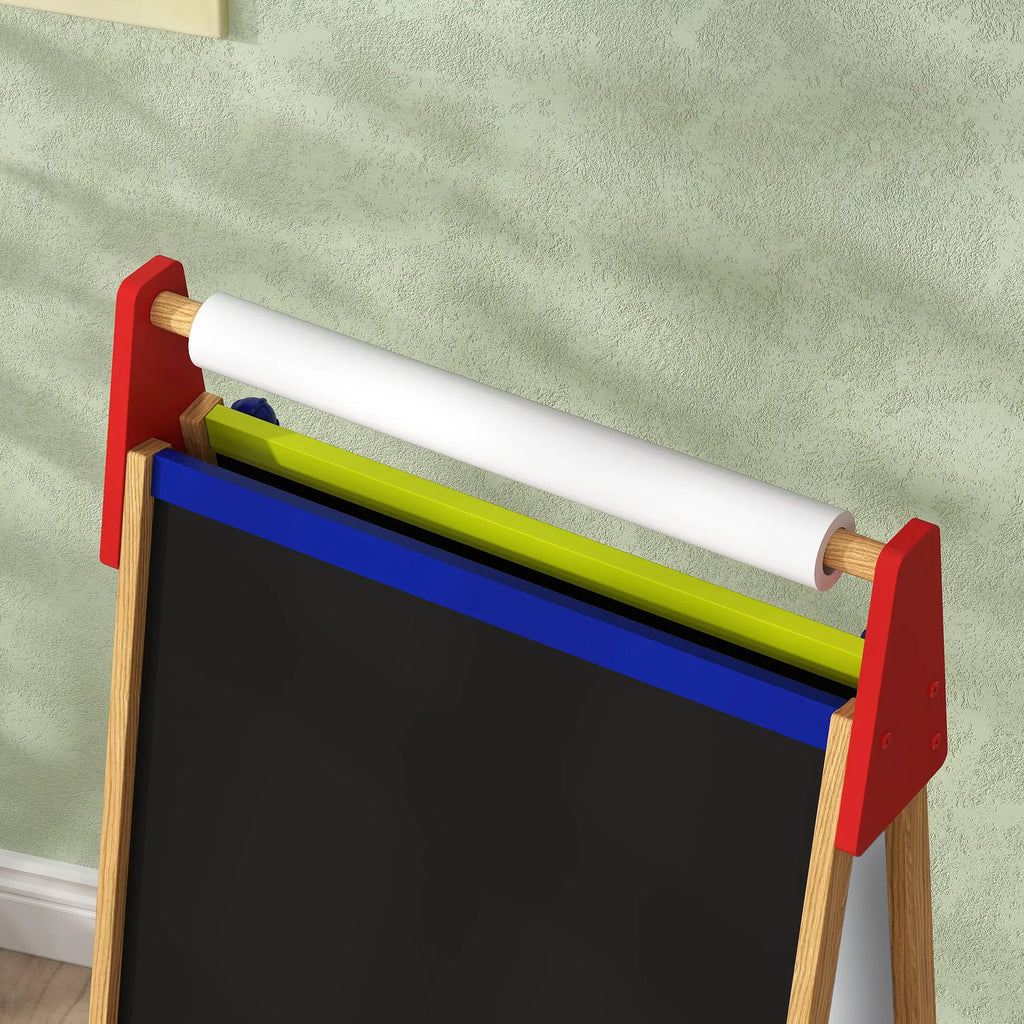 AIYAPLAY 3-in-1 Tavolo per bambini regolabile in altezza – Legno naturale