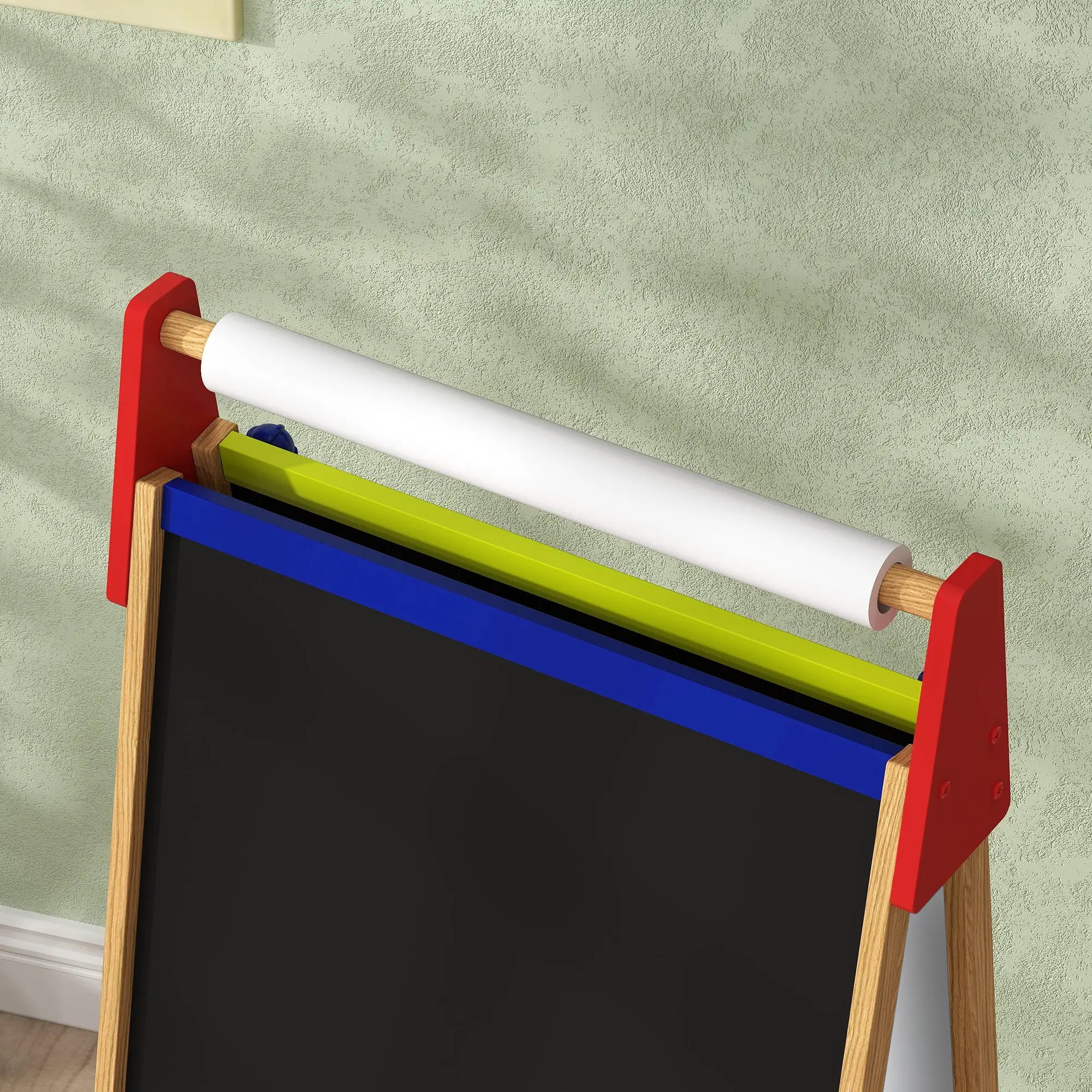 AIYAPLAY 3-in-1 Tavolo per bambini regolabile in altezza – Legno naturale
