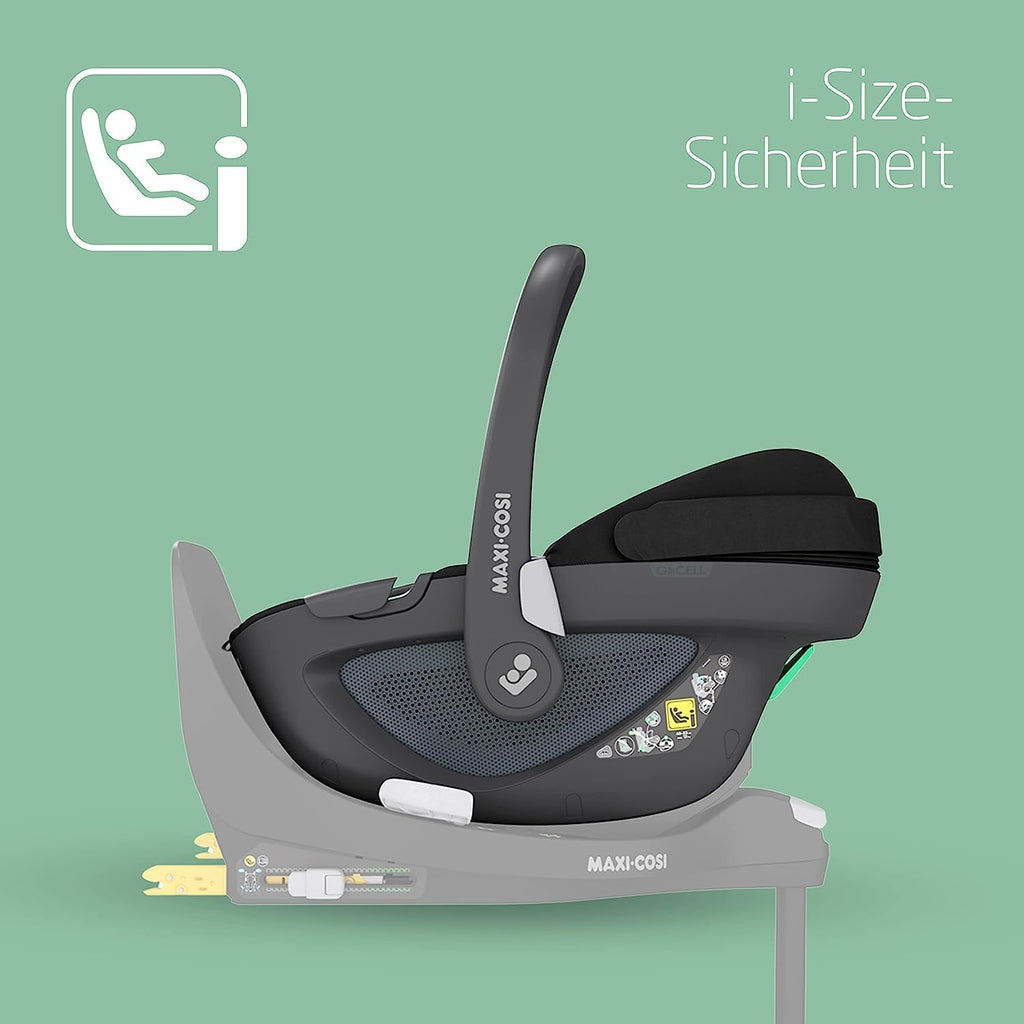 Maxi-Cosi Pearl 360 i-Size baby autositz, autositz 360 grad drehbar, 3 Monate - 4 Jahre (61-105 cm), Drehung mit nur einer Hand, ClimaFlow, Easy-In-Gurt, G-CELL, Authentic Black