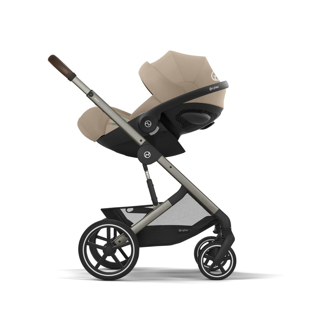CYBEX Gold Seggiolino auto Cloud G i-Size Comfort, con riduttore per neonato, dalla nascita a circa 24 mesi, per bambini da 40 cm a 87 cm, max. 13 kg, Moon Black