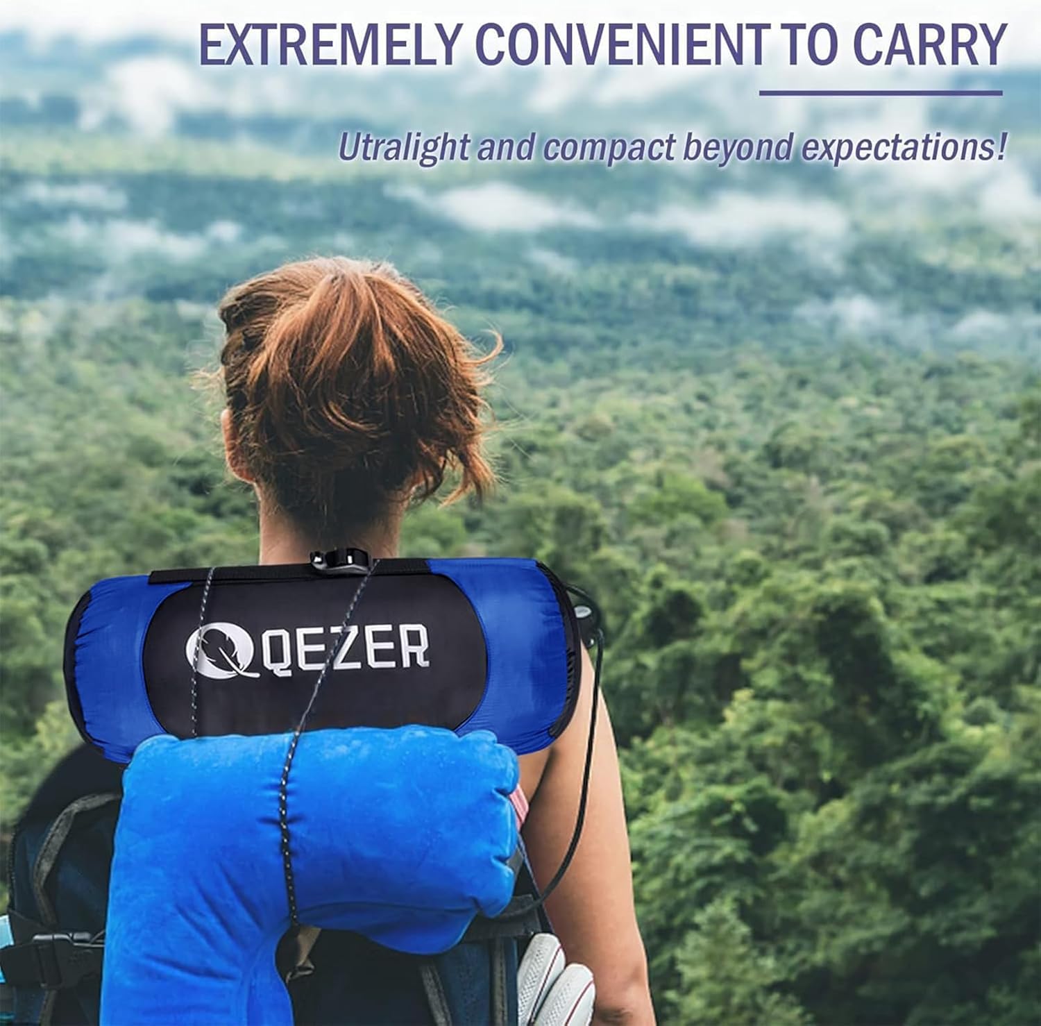 QEZER Daunenschlafsack Warmer Winter Schlafsack Outdoor -8°C bis -23°C 4 Jahreszeiten Mumienschlafsack für Erwachsener und Jugendliche Camping Outdoor und Indoor