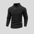 Geknpfter Pullover mit halbem Kragen für Herren