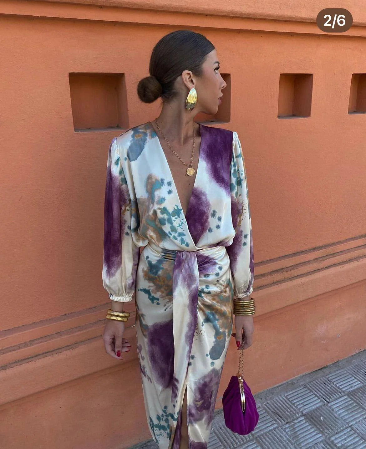 Jewel - Elegantes Kleid mit V-Ausschnitt