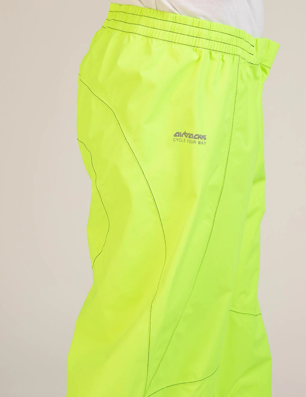 Herren Regenhose - Fahrradhose Lang Comfort Line Neon