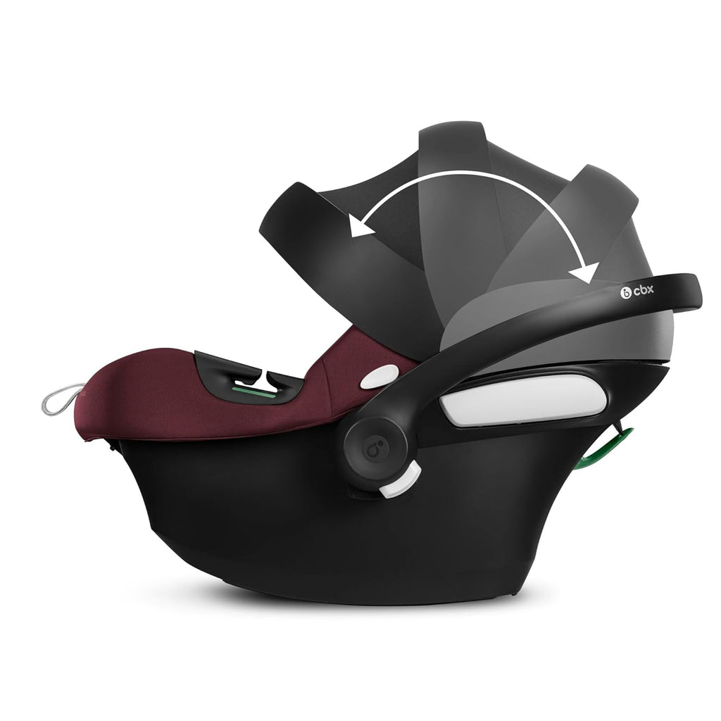 CBX by CYBEX Seggiolino Auto Aton B2 i-Size, Dalla nascita fino a ca. 24 mesi, Max. 13 kg, Inclusivo riduttore neonato, Compatibile con SensorSafe, Rosso