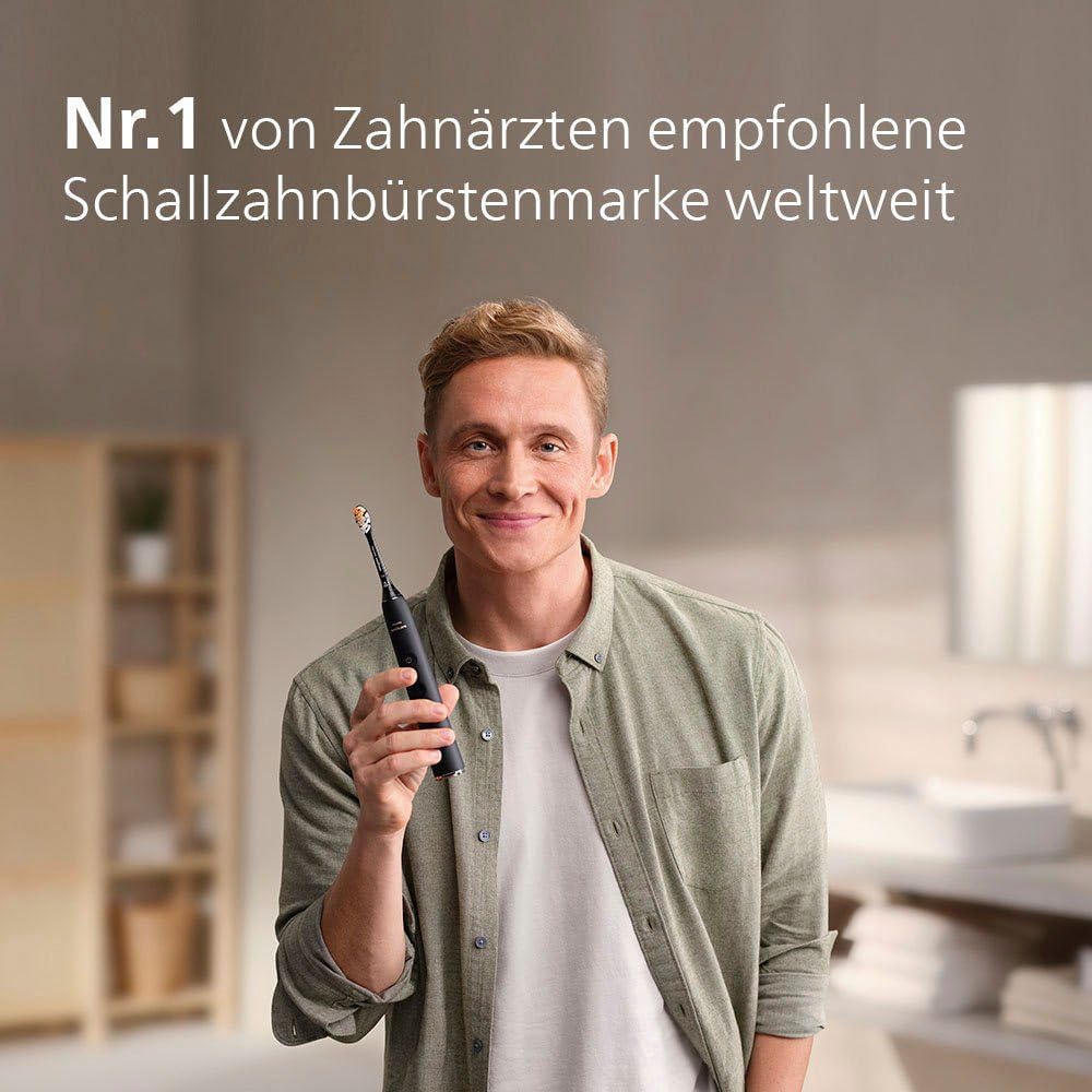 Philips Sonicare DiamondClean Prestige 9900 – Spazzolino elettrico con SenseIQ, testina all-in-one A3 Premium e custodia di ricarica, blu notte (Modello HX9992/12)