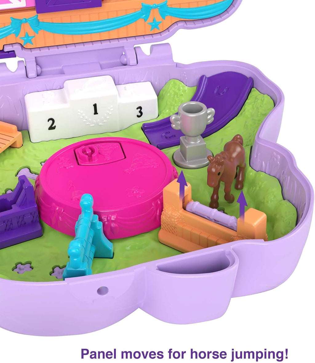 Polly Pocket GTN15 - Valigetta Caffetteria Riccio con Design Caffè e Animali, Mini Bambola Polly e HCG16 - Acquario Lontre, Tema Acquario con Micro Bambole Polly e Nicolas, 5 Sorprese e 12 Accessori