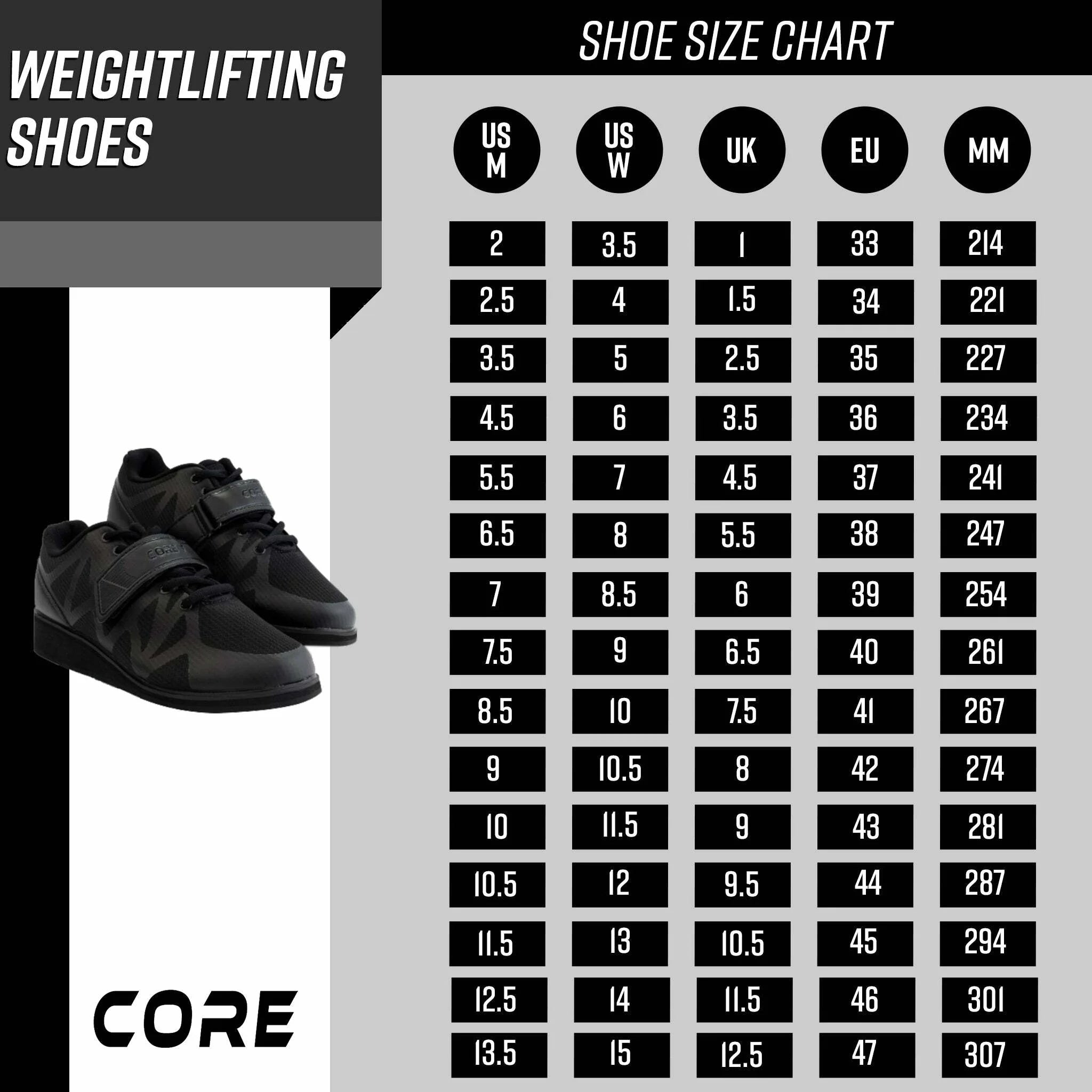 Core Gewichtheberschuhe