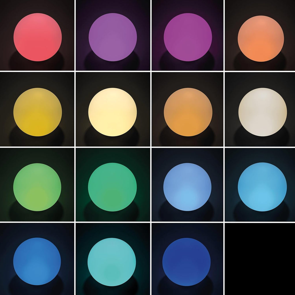Esotec Sfera solare da giardino SIENA | Set da 3 sfere luminose multicolore per giardino | Illuminazione da giardino, decorazione da giardino per esterni resistente all'inverno | Lampada solare a sfera da esterno | 16 colori di illuminazione 102895