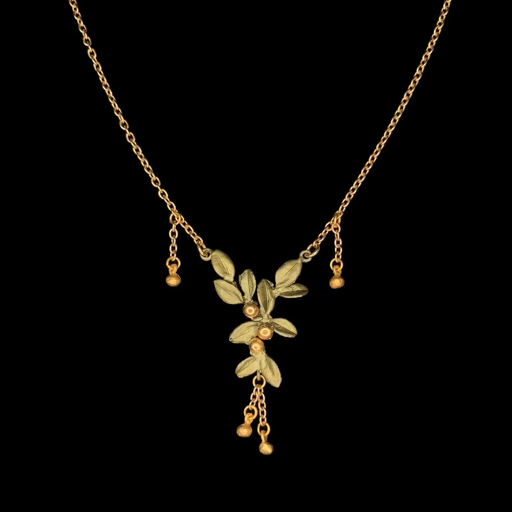 Goldene Myrte Kette mit Anhnger