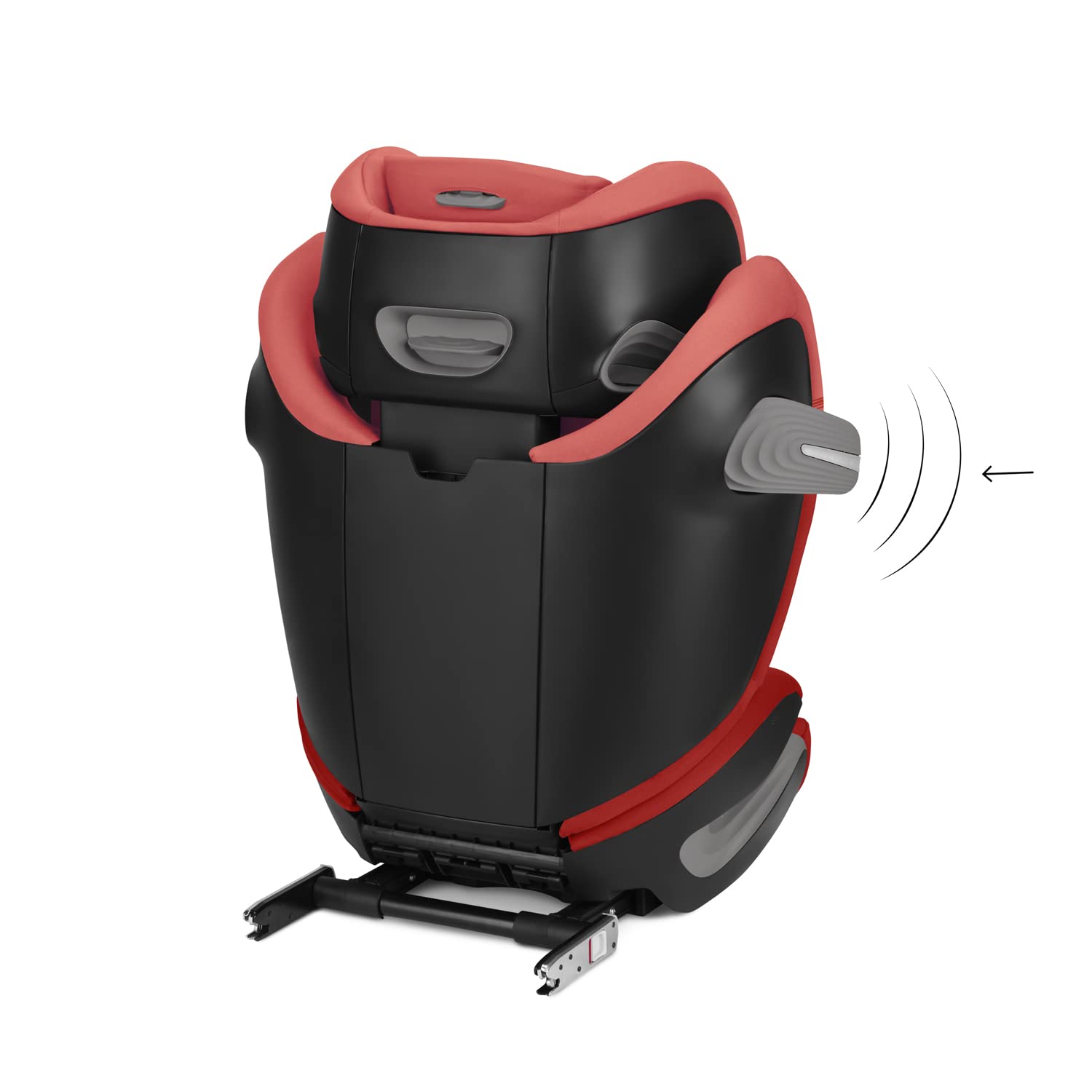CYBEX Gold Seggiolino auto Solution S2 i-Fix, Per auto con e senza ISOFIX, 100-150 cm, Da 3 a 12 anni circa (15-50 kg), Lava Grey