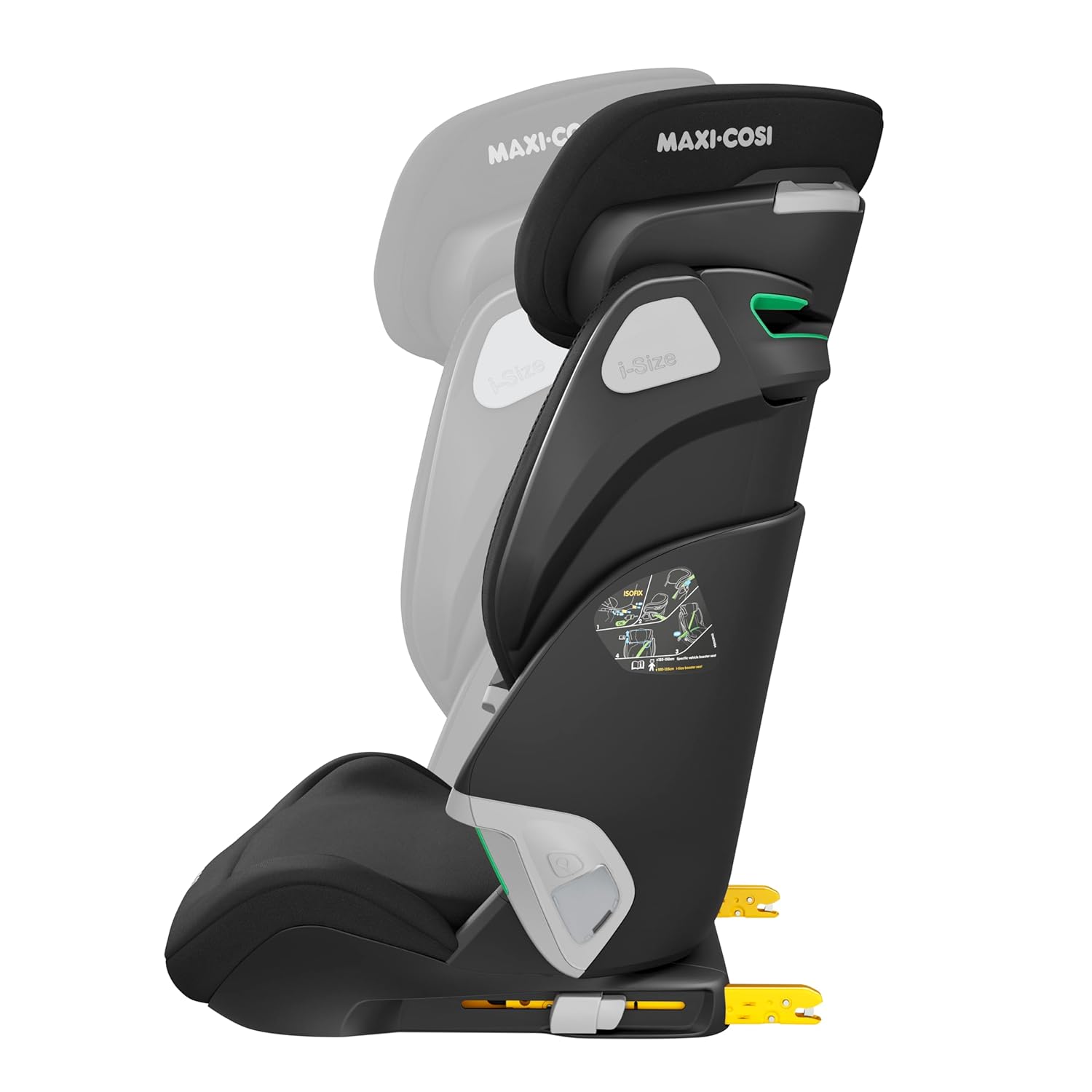 Seggiolino Auto Maxi-Cosi Kore Pro i-Size, 3.5–12 Anni, 100–150 cm, Luce ClickAssist, Altezza/Larghezza Regolabili, Sistema di Protezione Laterale+, Authentic Cognac