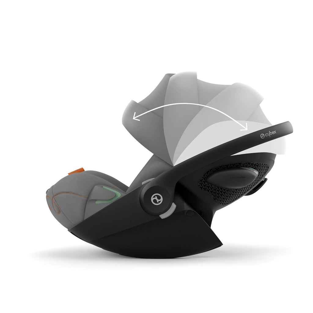 CYBEX Gold Seggiolino auto Cloud G i-Size Comfort, con riduttore per neonato, dalla nascita a circa 24 mesi, per bambini da 40 cm a 87 cm, max. 13 kg, Moon Black