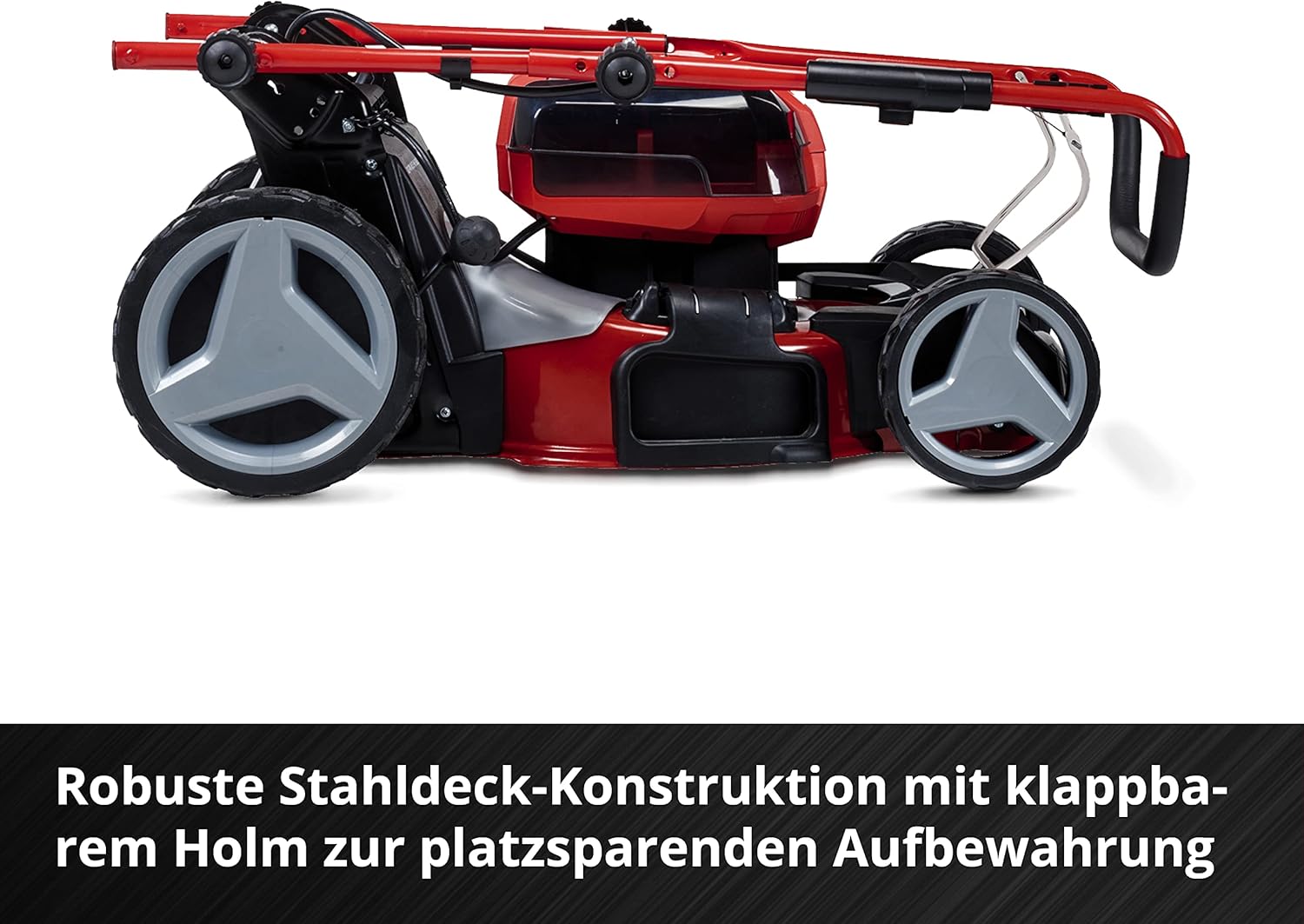 Tagliaerba a batteria Einhell GE-CM 36/47 S HW Li Kit Power X-Change (36 V, 47 cm larghezza di taglio, fino a 700 m², Brushless, trazione posteriore, cesto di raccolta da 75 L, incl. 4x 4,0 Ah + 2x caricabatterie doppio)