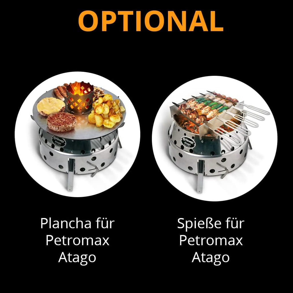 Terma Accessori Tagliere in legno Cucina da esterno, piastra plancha, grill con piastra in ghisa, ripiano per piastra in ghisa, braciere con griglia, anello per griglia per braciere