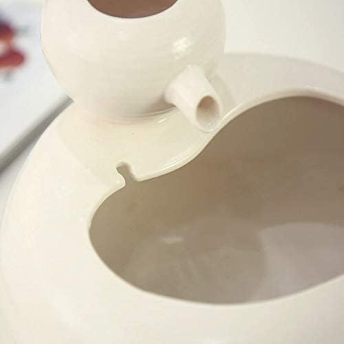 ALEjon Tragbarer Trinkbrunnen aus Keramik für Haustiere – automatische Zirkulation und leises, rutschfestes Design – Perfekter Wasserspender für Katzen und Hunde, 1,5 l, 1,5 l