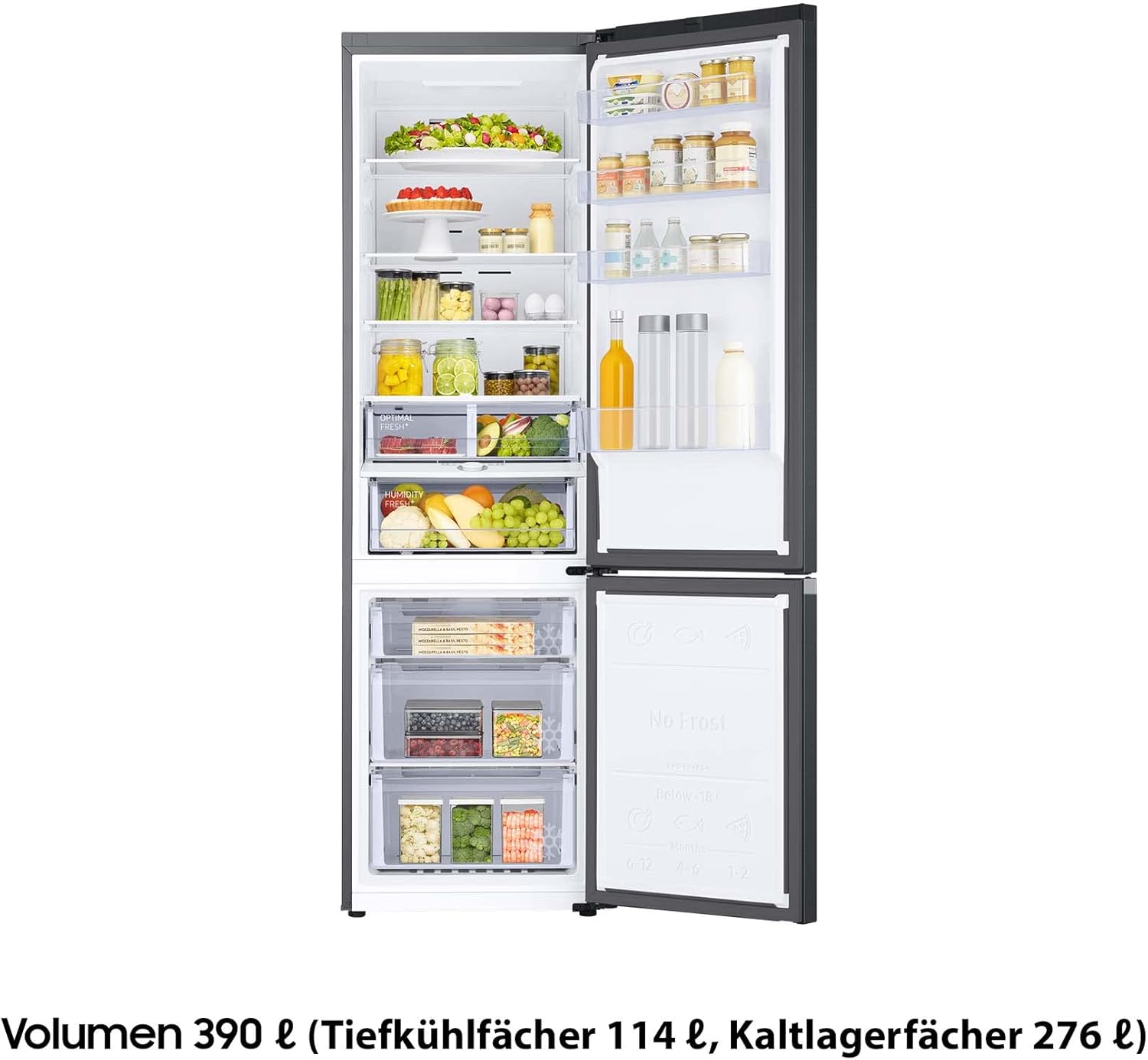 / RL38A7B5BS9/EG / Fridge and Freezer Combination / 203 cm Height.