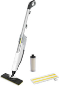 Krcher Dampfreiniger SC 3 Upright EasyFix, Aufheizzeit: 0,5 min., Flchenleistung: ca. 60 m, Tank: 0,5 l, Heizleistung: 1.600 W, mit Bodendüse, Bodentuch, Teppichgleiter, Entkalkungskartusche