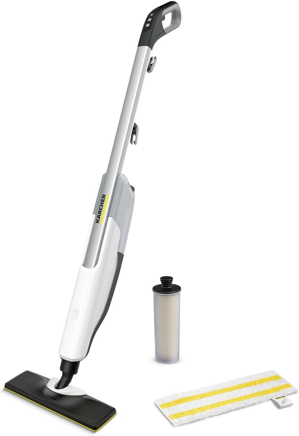 Krcher Dampfreiniger SC 3 Upright EasyFix, Aufheizzeit: 0,5 min., Flchenleistung: ca. 60 m, Tank: 0,5 l, Heizleistung: 1.600 W, mit Bodendüse, Bodentuch, Teppichgleiter, Entkalkungskartusche