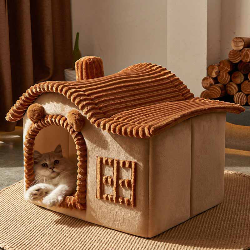 CatComfort – Lussuosa cuccia semiaperta per gatti, per il massimo del comfort e delle coccole