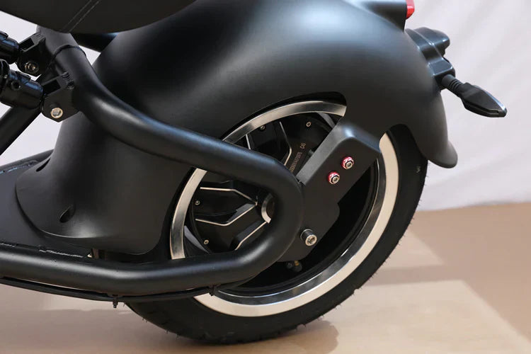 Mangosteen M8 Chopper Style Citycoco Scooter in Mattgrün  – 2000W Motor, 45 km/h Hchstgeschwindigkeit