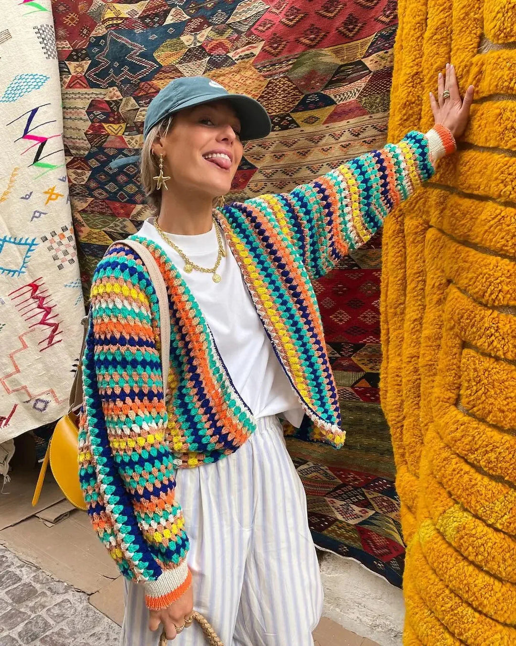 Cardigan boho da donna