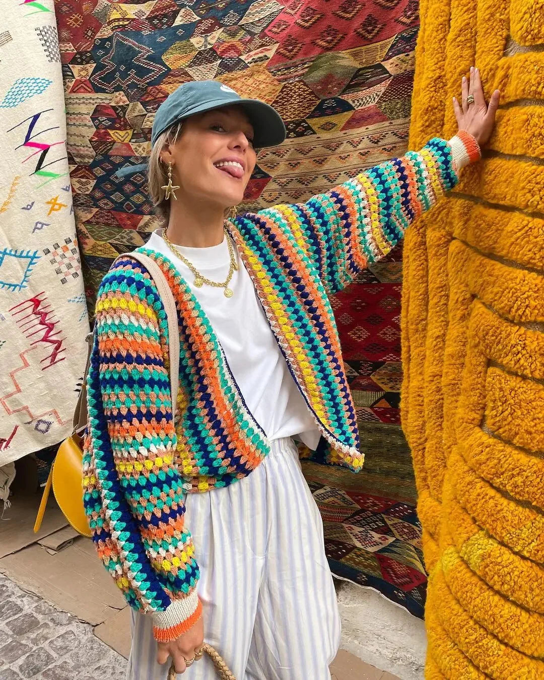 Cardigan boho da donna
