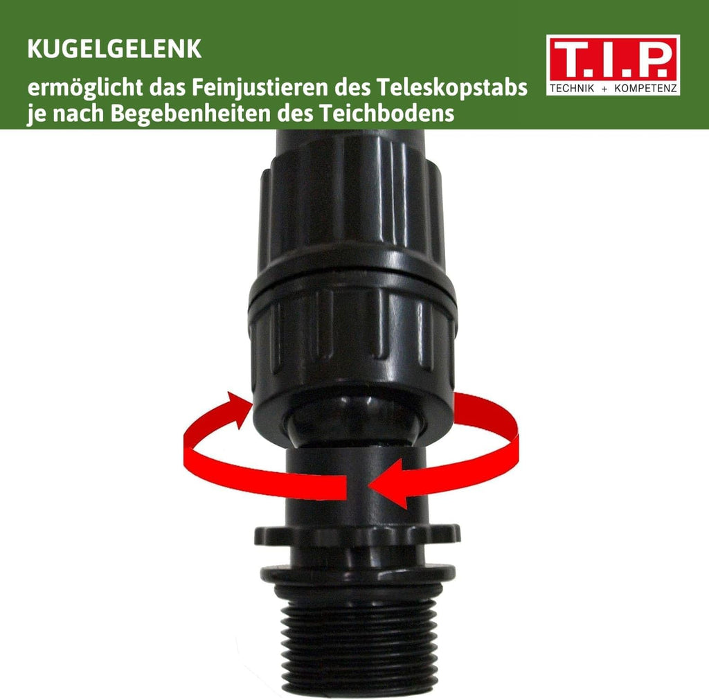 T.I.P. Teichpumpe - Bachlaufpumpe (20.000 l Teichvolumen, 8.000 l/h Fördermenge, 4,5 m Förderhöhe, Auch für Wasserfälle und Filtersysteme, intregrierter Förderleistungsregler) BPF 8000 E, 30428