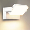 Kingwen 4 Pack 40W Wandleuchte Innen/Aussen 3000K Warmweiß Außenwandleuchte mit 360°Schwenkbar Panel LED Wandlampen Modern Außenlampe 3000LM LED Strahler Wasserdicht IP65 Wandleuchten Schwarz