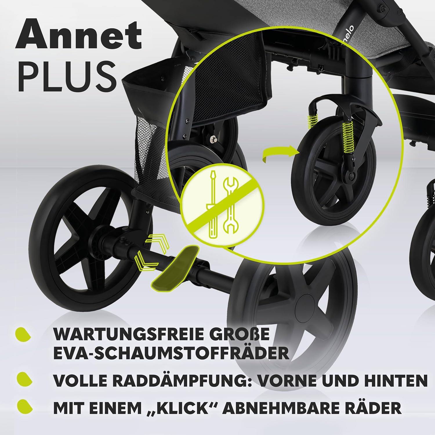 LIONELO Annet Buggy fino a 22 kg con funzione reclinabile, passeggino compatto richiudibile con accessori, ruote in schiuma EVA, zanzariera, coprigambe, portabevande, cestino (Golden Moments, Tour)