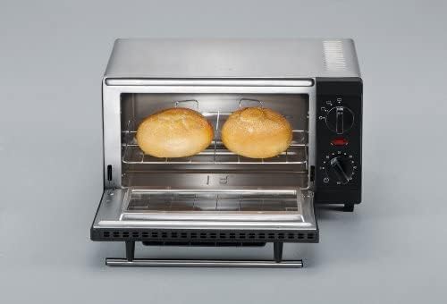SEVERIN TO 2052 Forno tostapane (800 W, incl. griglia e teglia da forno, 9 L) argento/nero e 2287-000 Tostapane automatico, incl. supporto per panini, 2 fessure, 700 W, AT 2287, nero
