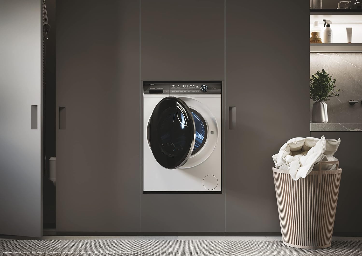Haier HW100-BP14636N Waschmaschine / 10 kg / A - beste Effizienz / Inverter-Motor / Dampffunktion / Vollwasserschutz / Eco 40-60 Programm