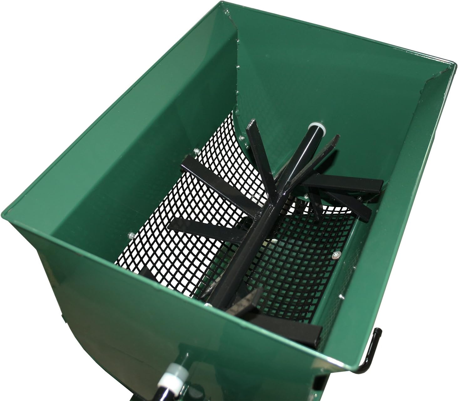 GARDINGER Setaccio fine per compost, in lamiera d'acciaio verniciata con mandrino rotante, setaccio per compost, setaccio a rulli, compostiera fine