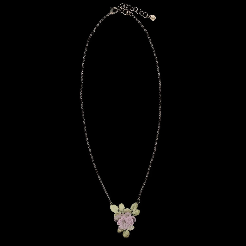 Rosa Rose Kette mit Anhnger