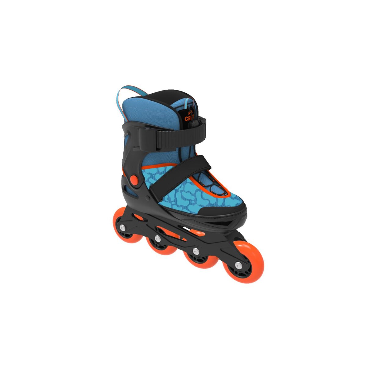 Pattini in linea morbidi per bambini CRIVIT, con aiuto per l'inserimento e maniglia di trasporto (Blu, 29-33) - B-Ware buono