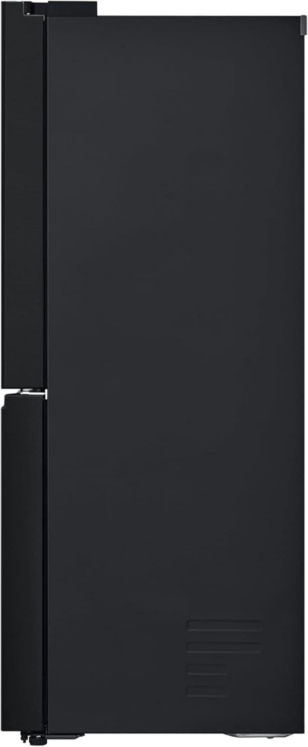 LG GMG861EPAE InstaView SLIM Multi-Door, Classe E, 508 L, Frigorifero Combinato, Erogatore di acqua, ghiaccio e ghiaccio tritato con UVnano, Total NoFrost, Compressore Smart Inverter, Wi-Fi, Colore Nero Opaco