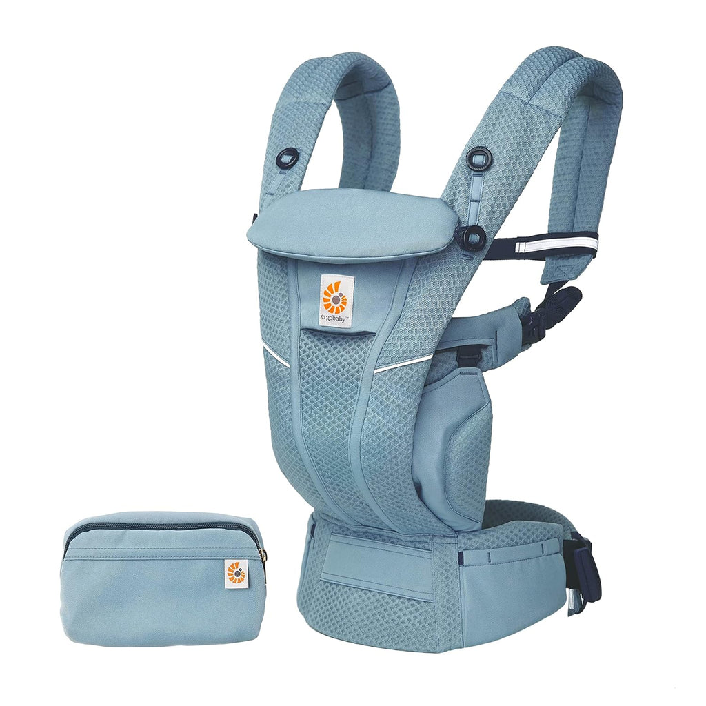 Ergobaby Omni Breeze Marsupio per Neonati dalla Nascita fino a 20 kg, Morbido Mesh SoftFlex a 4 Posizioni, Ergonomico, Porta Bebè, Natural Beige
