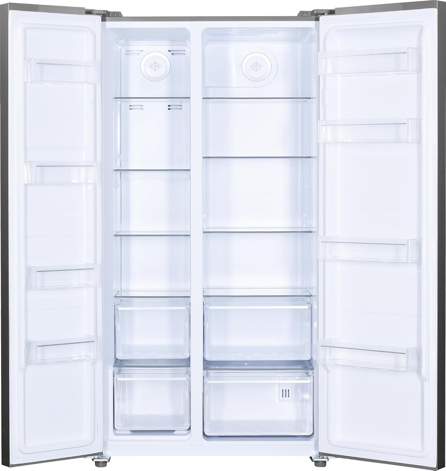 Beko GNO5322WDXPN Side-by-Side, frigorifero, congelatore, volume totale 532 l, vano frigorifero 347 litri, vano congelatore 185 litri, display multifunzione, NoFrost, dispenser acqua, acciaio inossidabile