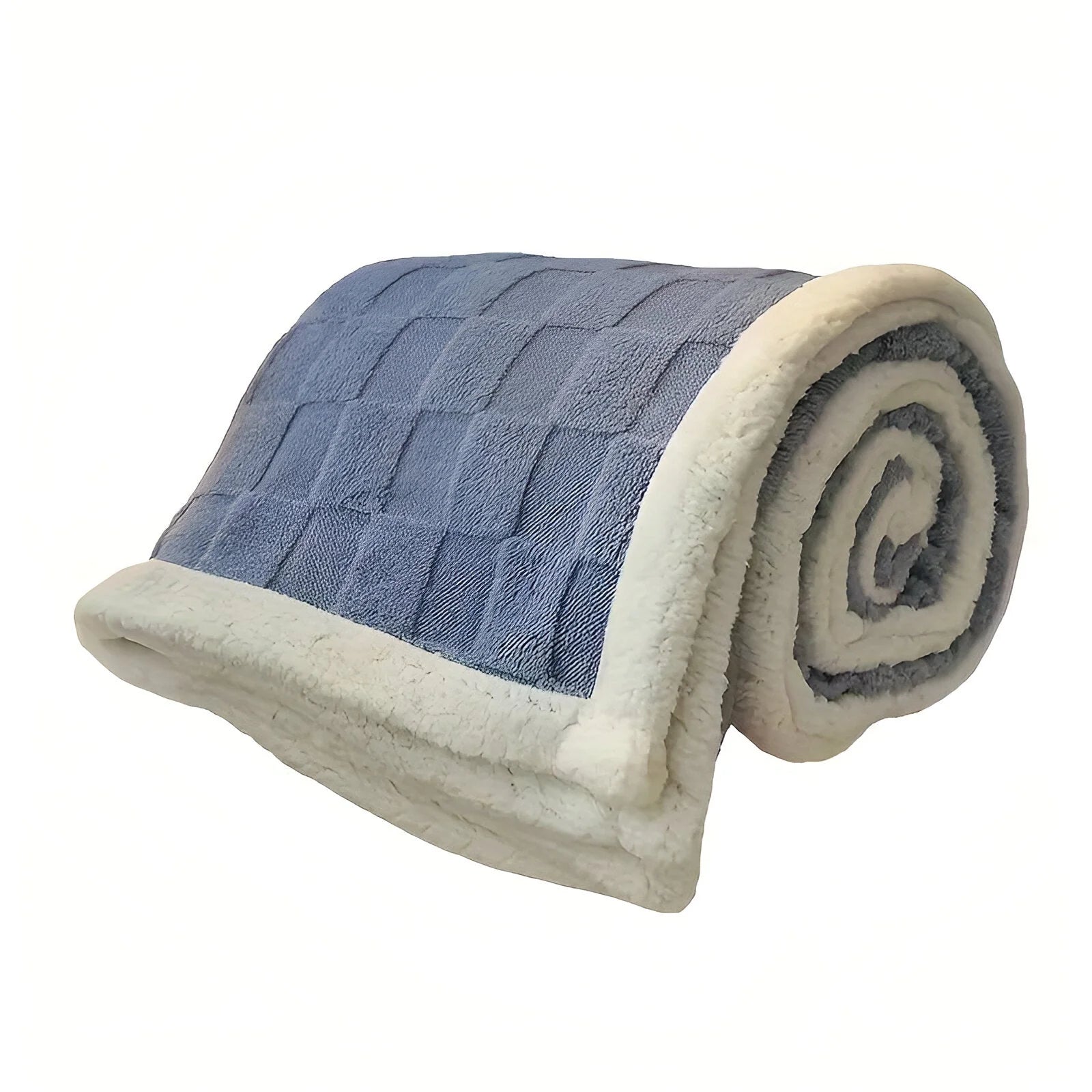 CozyCheck Plaid - Coperta in Pile Reversibile, Spessa e Termica per l'Inverno