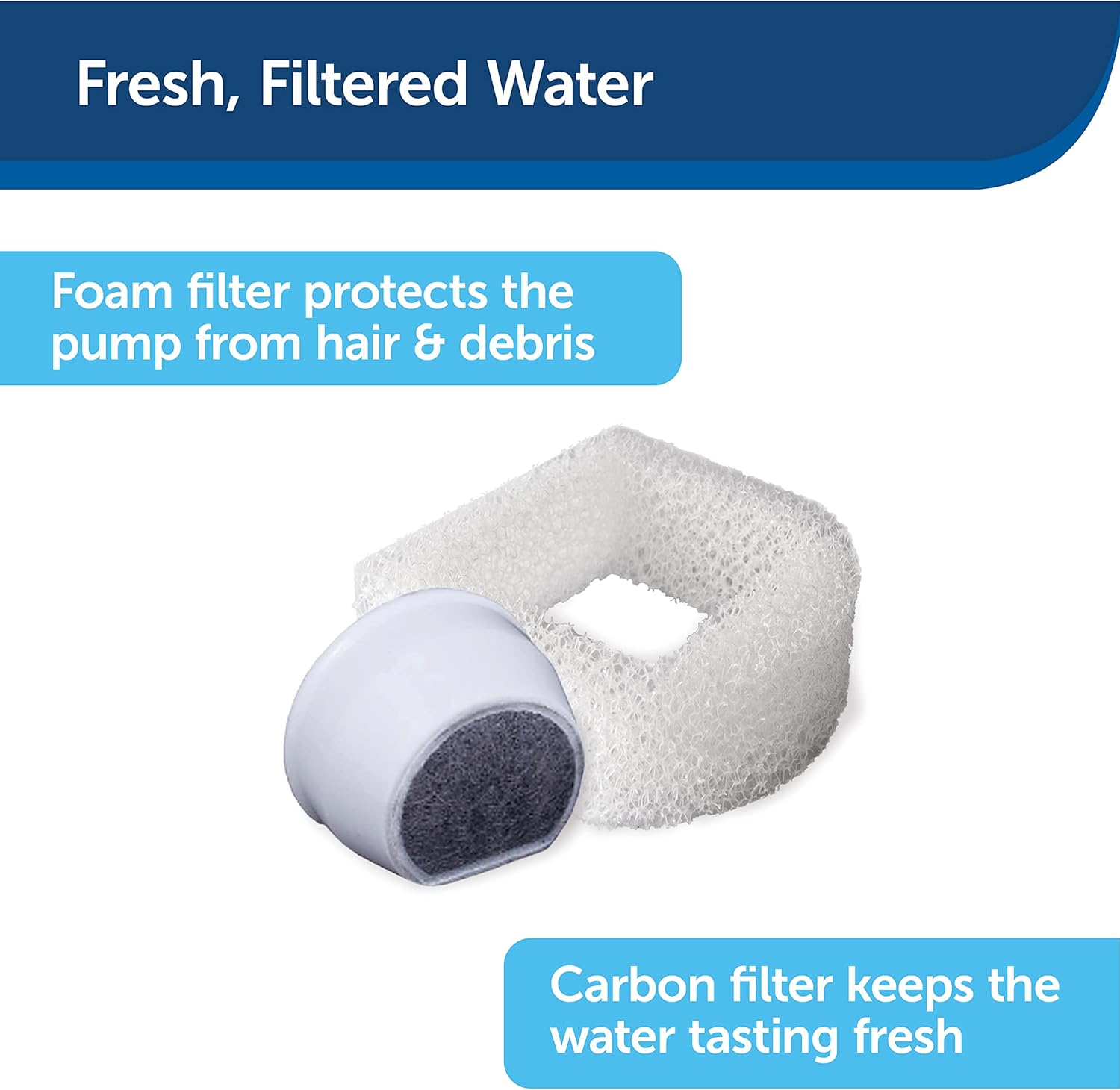 PetSafe Drinkwell Keramik Pagodenbrunnen, Trinkbrunnen für Katzen und Hunde, Dual Water Stream - 2 Liter, Rot