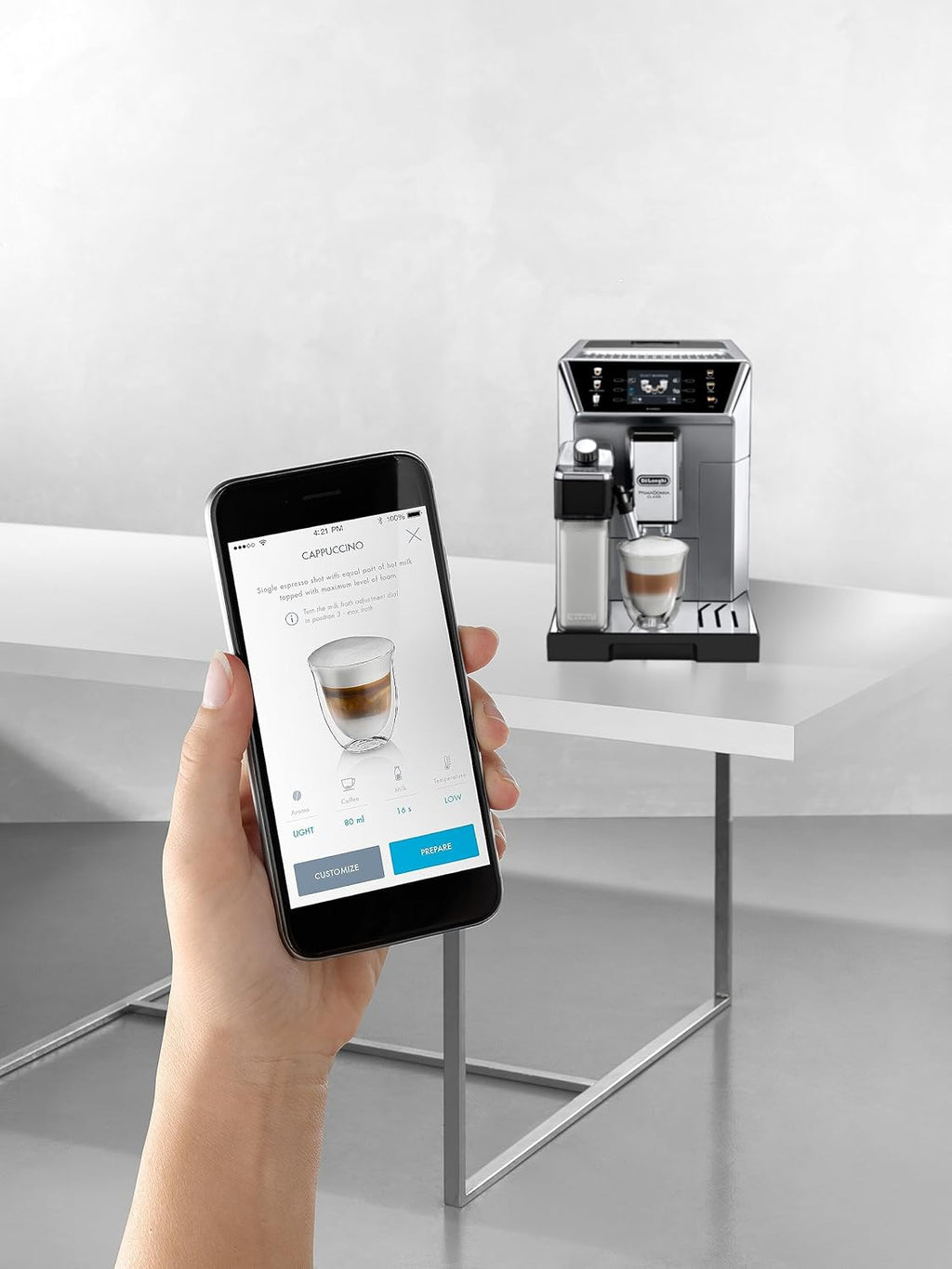 De'Longhi Eletta Evo ECAM 46.860.B Macchina automatica per caffè con sistema LatteCrema per il latte, cappuccino ed espresso con un solo tocco, display LCD e pulsanti a sfioramento, colore nero