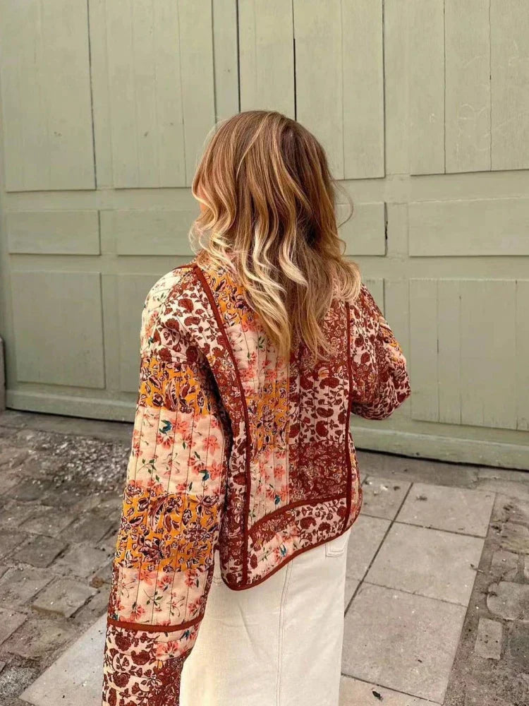 Weich karierte Vintage-Jacke