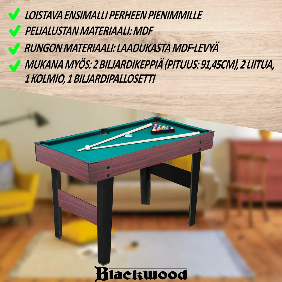 Blackwood Billardtisch Junior 4'