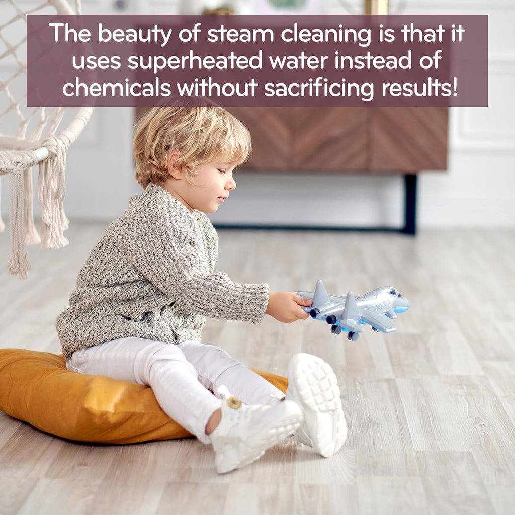 H2O HD Scopa a vapore e pulitore a vapore - Uccide il 99,9% dei batteri senza detergenti chimici (H20 HD Steam Mop & Steam Cleaner)